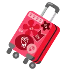 valigia + rosa