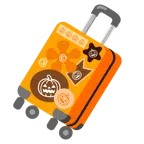 valigia + zucca di Halloween