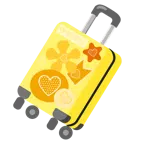 valigia + cuore giallo