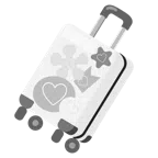 valigia + cuore bianco