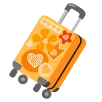 valigia + cuore arancione