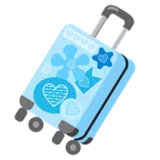 valigia + cuore azzurro