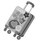 valigia + cuore grigio