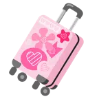 valigia + cuore rosa