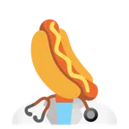 stetoscopio + hot dog