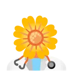 stetoscopio + fiore