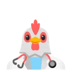 stetoscopio + gallina