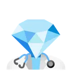 เครื่องฟังตรวจ + อัญมณี