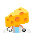 stetoscopio + fetta di formaggio