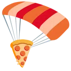 paracaídas + pizza