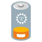 batteria scarica + faccina sole
