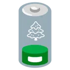 batteria scarica + albero sempreverde