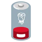 batteria scarica + rosa