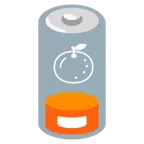 batteria scarica + mandarino