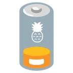 batteria scarica + ananas