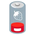 batteria scarica + fragola