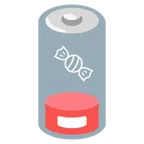 batteria scarica + caramella