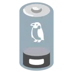 batteria scarica + pinguino