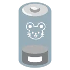 batteria scarica + muso di topo