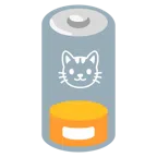 batteria scarica + muso di gatto