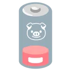 batteria scarica + muso di maiale