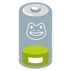 batteria scarica + rana