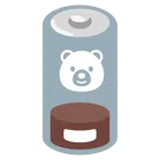 batteria scarica + orso