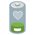 batteria scarica + cuore verde
