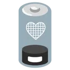 batteria scarica + cuore nero
