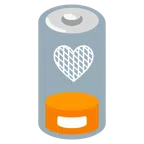 batteria scarica + cuore arancione