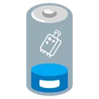 batteria scarica + valigia