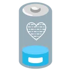 batteria scarica + cuore azzurro
