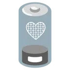 batteria scarica + cuore grigio