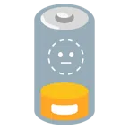 batteria scarica + faccina tratteggiata