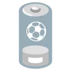batteria scarica + pallone da calcio