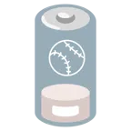 batteria scarica + palla da baseball