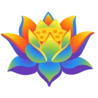 Lotusblüte + Regenbogen