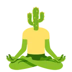 Lotusblüte + Kaktus