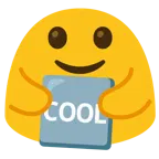 personas abrazándose + botón COOL