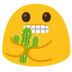 personas abrazándose + cactus