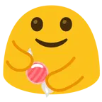 personas abrazándose + caramelo