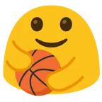 personas abrazándose + balón de baloncesto