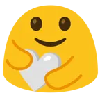 personas abrazándose + corazón blanco