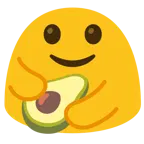 personas abrazándose + aguacate