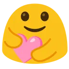 personas abrazándose + corazón rosa