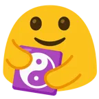 personas abrazándose + yin yang