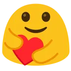 personas abrazándose + palo de corazones