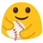 personas abrazándose + béisbol