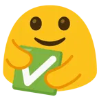 personas abrazándose + botón de marca de verificación