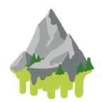 cara derritiéndose + montaña